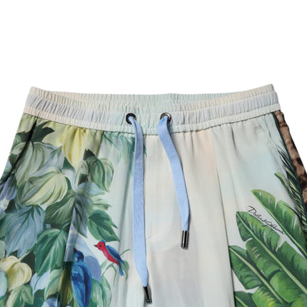 Dolce & Gabbana Multicolor Tropical Jogger Sweatpants Pants