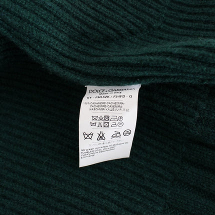 Dolce & Gabbana Green Knitted Cashmere Cardigan