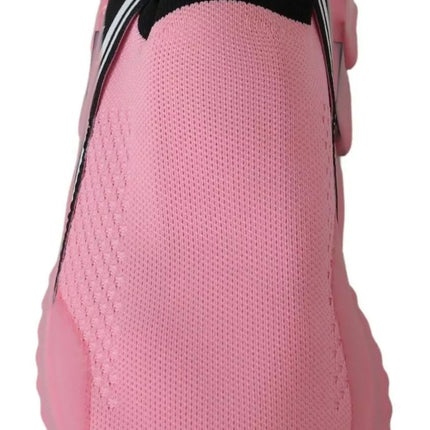 Dolce & Gabbana Pink Low Top Sorrento Sneakers Slip On Casual Shoes