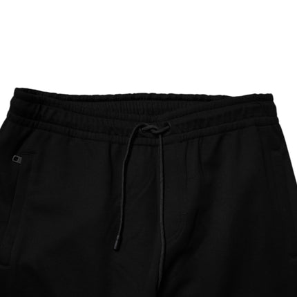 Dolce & Gabbana Black Cotton Blend Jogger Sweatpants Pants