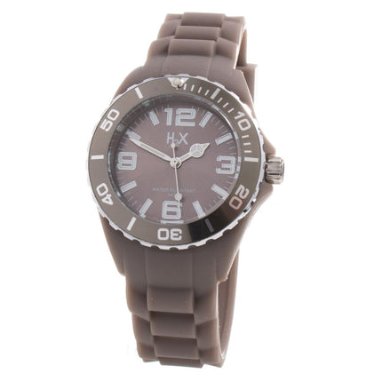 Haurex Brown Rubber Sport Watch