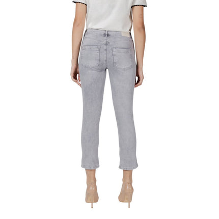 Street One Gray Cotton Skinny Jeans