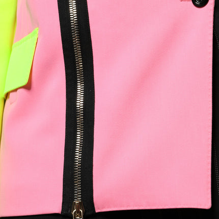 Dolce & Gabbana Multicolor Patchwork Embellished Coat Jacket