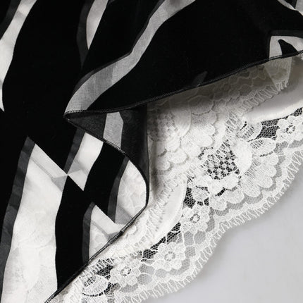 Dolce & Gabbana Black White Zebra A-line Sheath Mini Dress