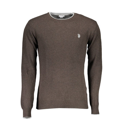 U.S. POLO ASSN. Brown Wool Men's Sweater