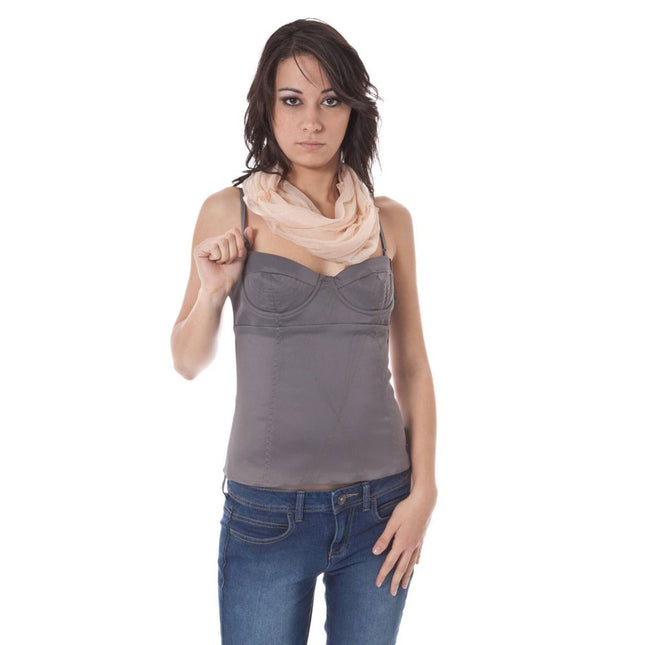 John Galliano Grigio Acetato Women Intimate Top