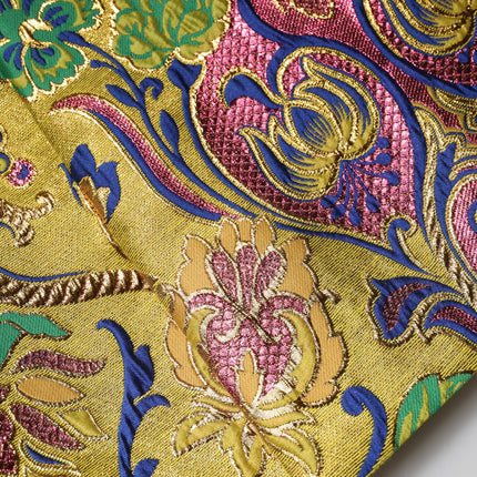Dolce & Gabbana Multicolor Floral Jacquard Mid Waist Mini Skirt