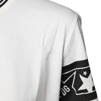 Dolce & Gabbana White #DGMillennials Cotton Crewneck T-shirt