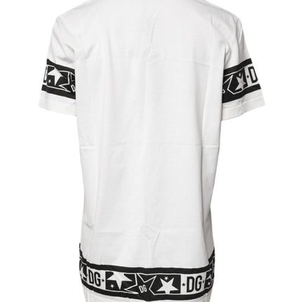 Dolce & Gabbana White #DGMillennials Cotton Crewneck T-shirt