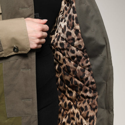 Dolce & Gabbana Military Green Cotton Button Down Jacket
