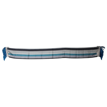 Dolce & Gabbana Multicolor Stripes Silk Fringes Neck Foulard Scarf