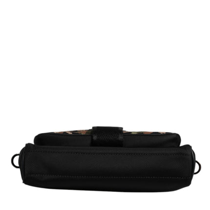Dolce & Gabbana Multicolor Leopard Jacquard Crossbody Bag