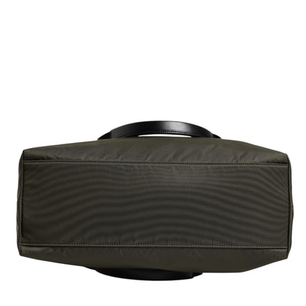 Dolce & Gabbana Military Green Nylon Shoulder Strap Tote Bag