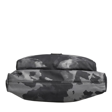 Dolce & Gabbana Gray Camo Cotton Multiple Compartments Tote Bag