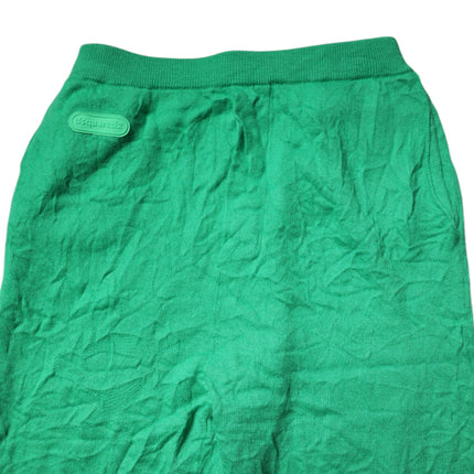 Dsquared² Green Cotton Elastic Waist Men Casual Pants