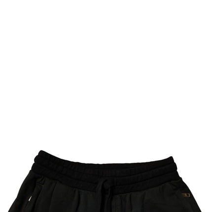 Dolce & Gabbana Black Cotton Sweatshorts Men Bermuda Shorts