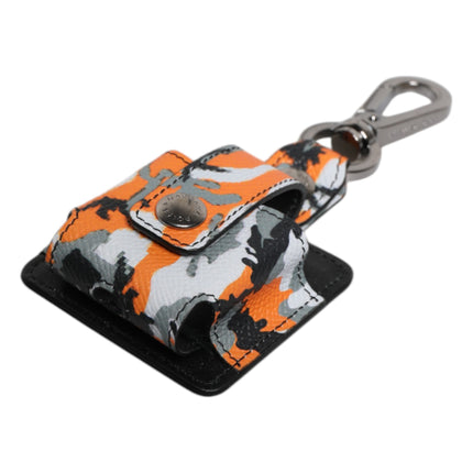 Dolce & Gabbana Multicolor Camouflage Leather Airpods Case