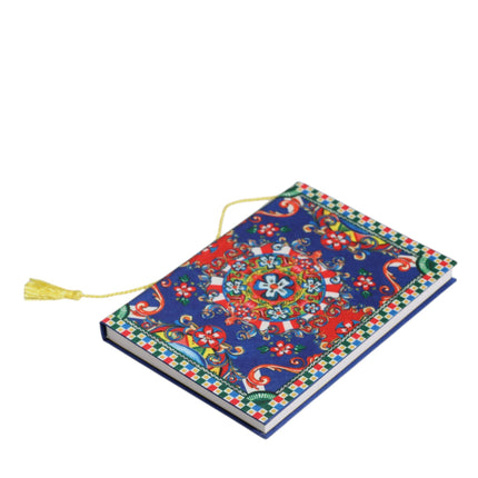 Dolce & Gabbana Multicolor Polyester Carretto Siciliano Print Notebook