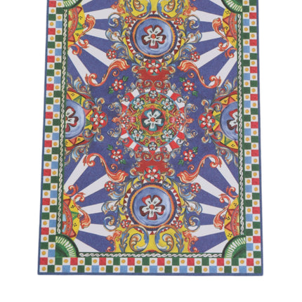 Dolce & Gabbana Multicolor Carretto Siciliano Envelope Post Card Holder