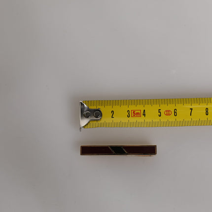 Dolce & Gabbana Multicolor Gold Tone Brass Tie Clip Bar