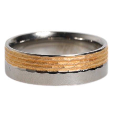 Dolce & Gabbana Gold Silver Tone Real Brass DG Logo Ring