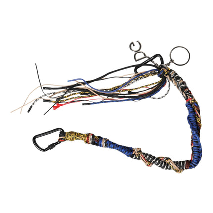 Dolce & Gabbana Multicolor Braided Rope Logo Bag Shoulder Strap