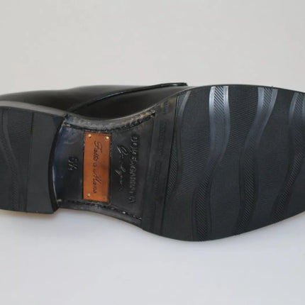 Dolce & Gabbana Black Leather SARTORIA Hand Made Shoes