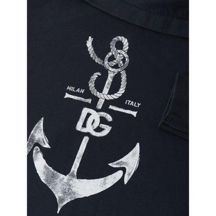 Dolce & Gabbana Blue Cotton Sweatshirt