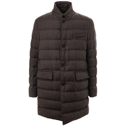 Herno Brown Wool Jackets & Coat