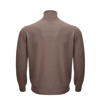 KANGRA Brown Wool Turtleneck