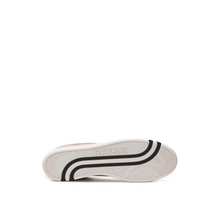 Bally Pink Leather Low Top Sneakers