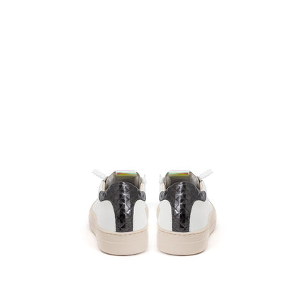 P448 White Leather Low Top Sneakers