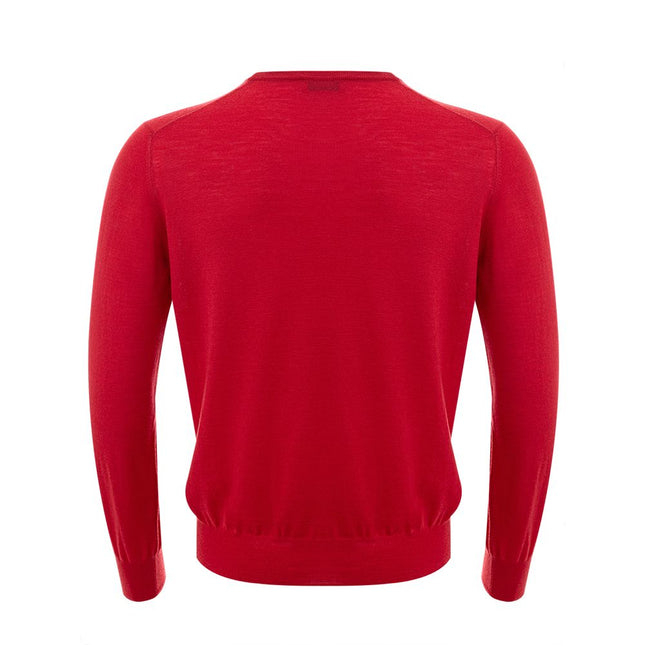 Gran Sasso Red Wool Sweatshirt