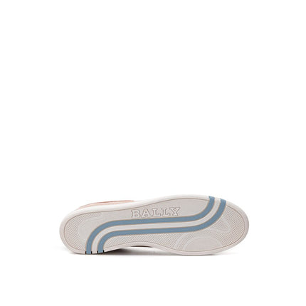Bally Pink Leather Low Top Sneakers
