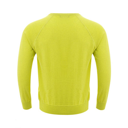 Gran Sasso Yellow Cotton Sweatshirt