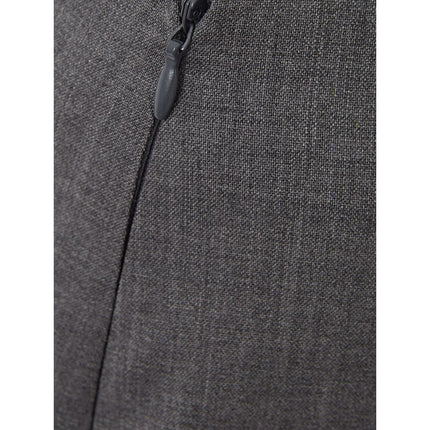Lardini Gray Wool Midi Skirt