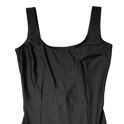 Dolce & Gabbana Black Sleeveless Bodycon Women Jumpsuit Dress