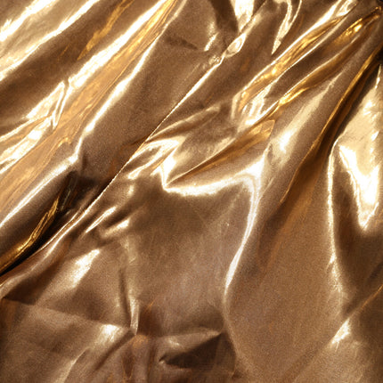Dolce & Gabbana Metallic Gold High Waist Women Hotpants Short