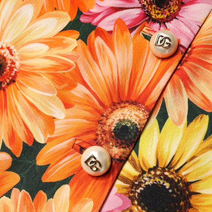 Dolce & Gabbana Multicolor Floral High Waist Mini Skirt