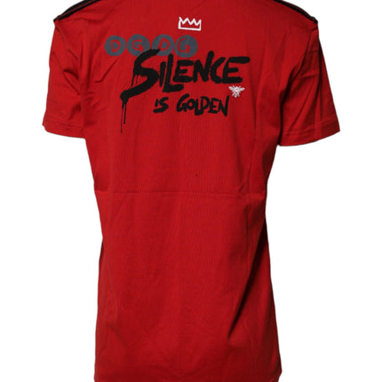 Dolce & Gabbana Red Cotton Round Neck Short Sleeves T-shirt