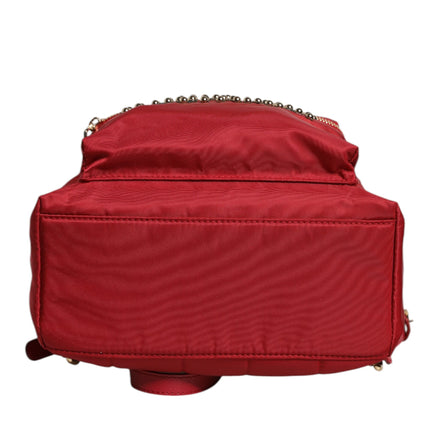 Dolce & Gabbana Red #DGFAMILY VULCANO Embellishment Backpack Bag