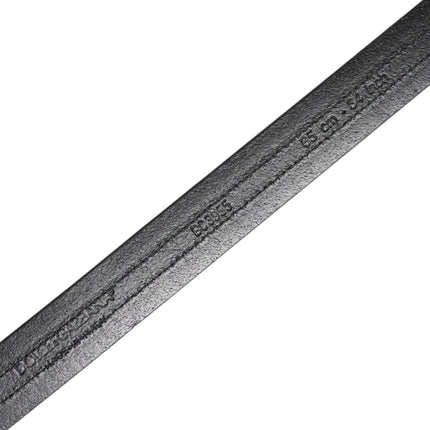 Dolce & Gabbana Black Burgundy Calfskin Metal Logo Buckle Belt