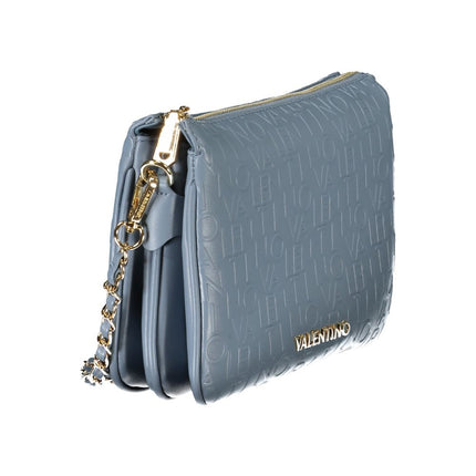 Mario Valentino Azzurro Polyurethane Women's Bag With Shoulder Strap