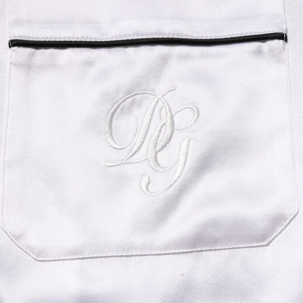 Dolce & Gabbana White Satin Silk Men Pajama Set Sleepwear