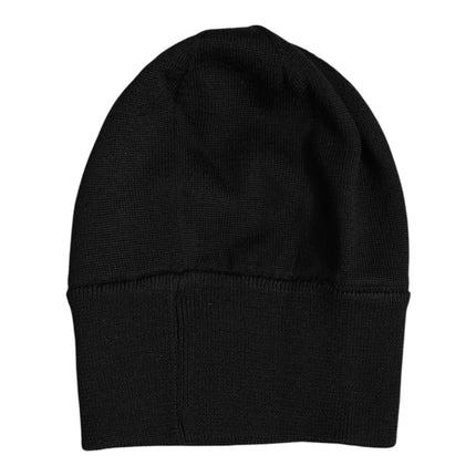 Dolce & Gabbana Black #DGLOVESLONDON Knitted Beanie Hat