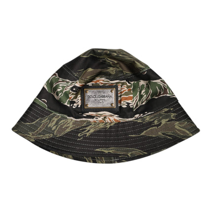 Dolce & Gabbana Multicolor DG Plaque Wide Brim Bucket Hat