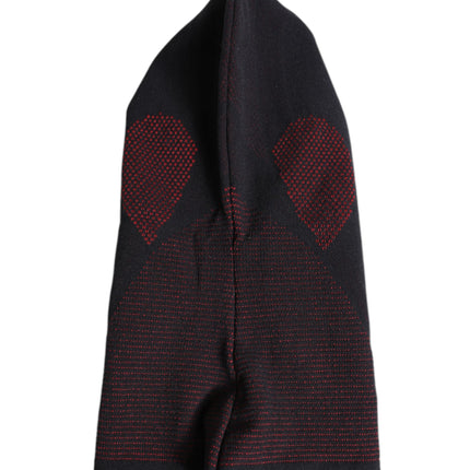 Dolce & Gabbana Black Cotton Knitted Ski Mask Balaclava Hat