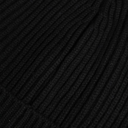 Dolce & Gabbana Black Cashmere Knitted Winter Beanie Hat
