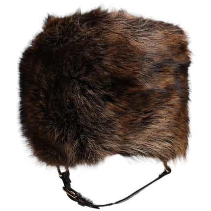 Dolce & Gabbana Brown Fur Women Bucket Hat