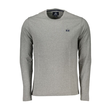 La Martina Grigio Cotton Men T-Shirt